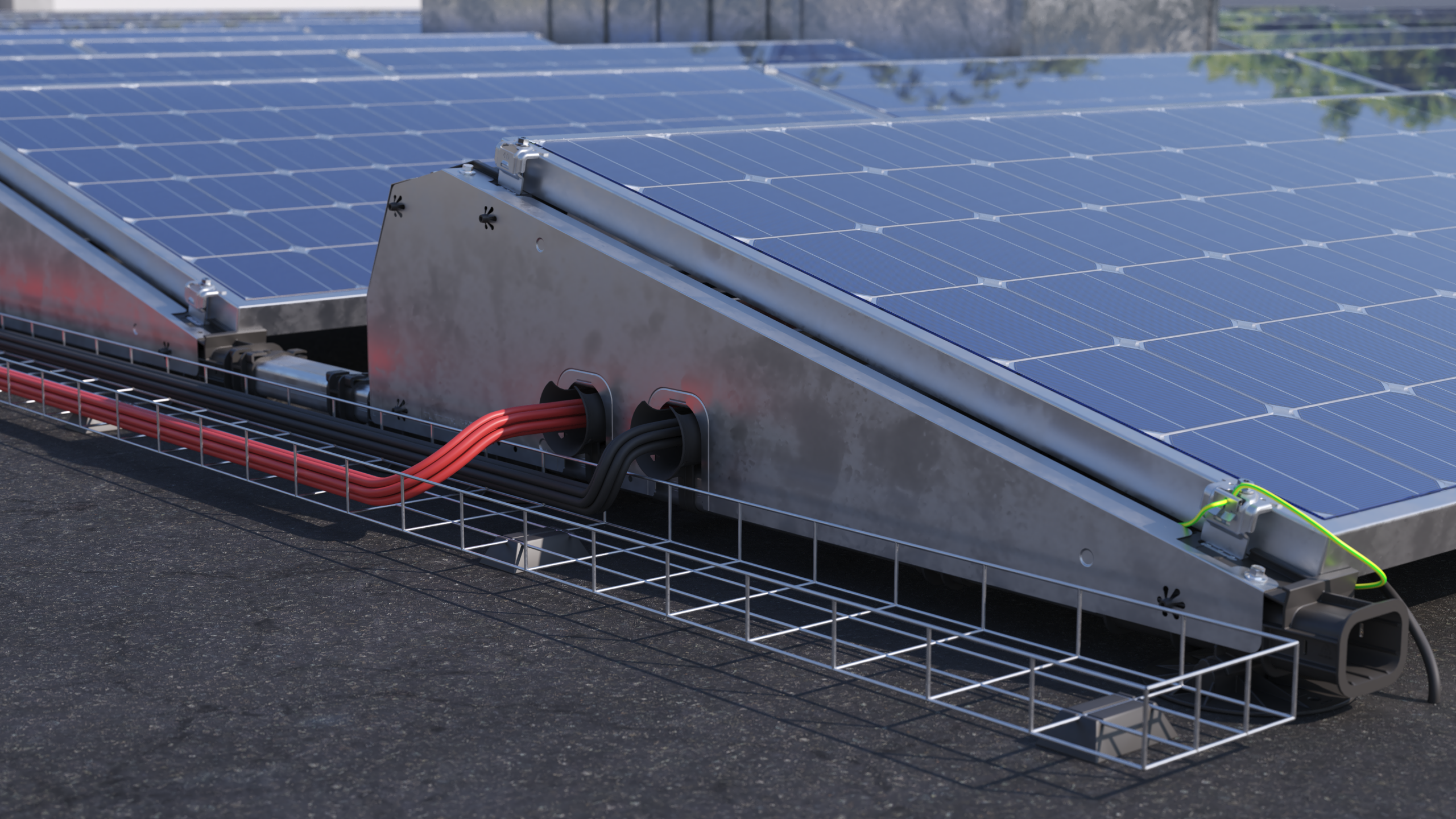 ClickFit EVO Stahldach – Solarmodul-Montagesysteme von Esdec